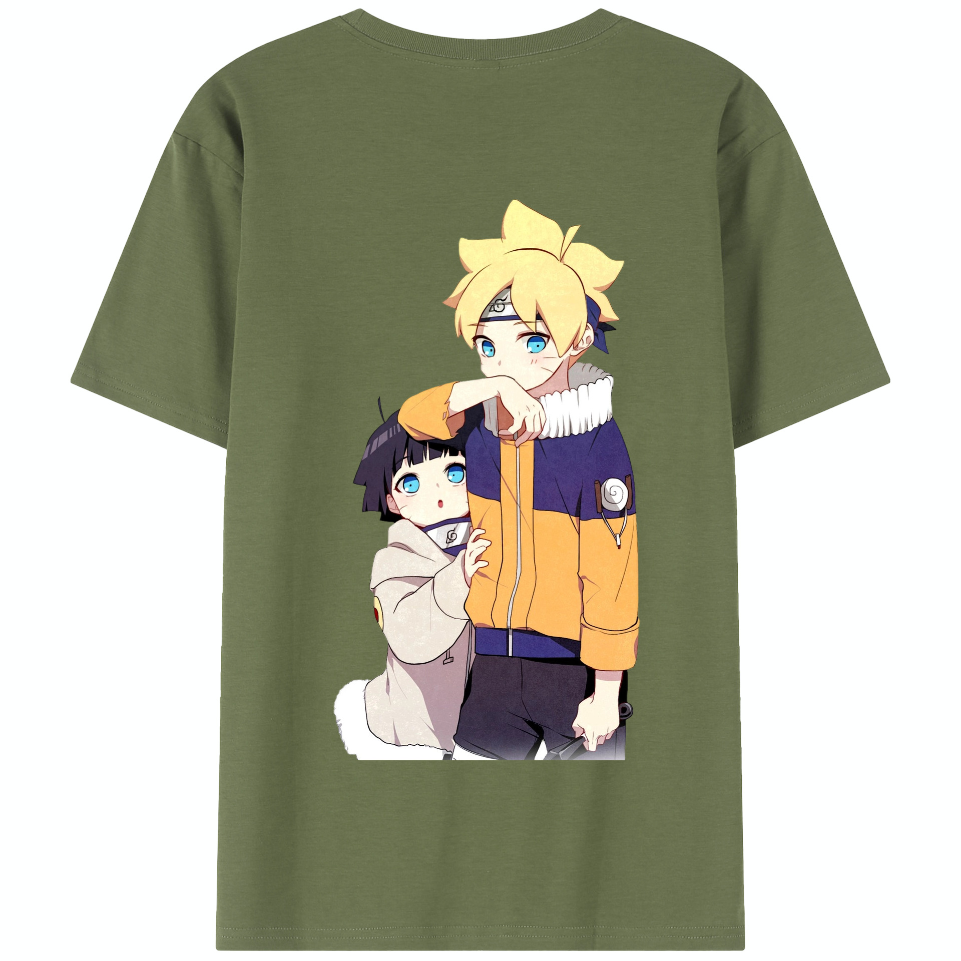 （画像用） NARUTO -ナルト- うずまき ボルト Uzumaki Boruto 綿100％半袖Tシャツ（背面プリント）